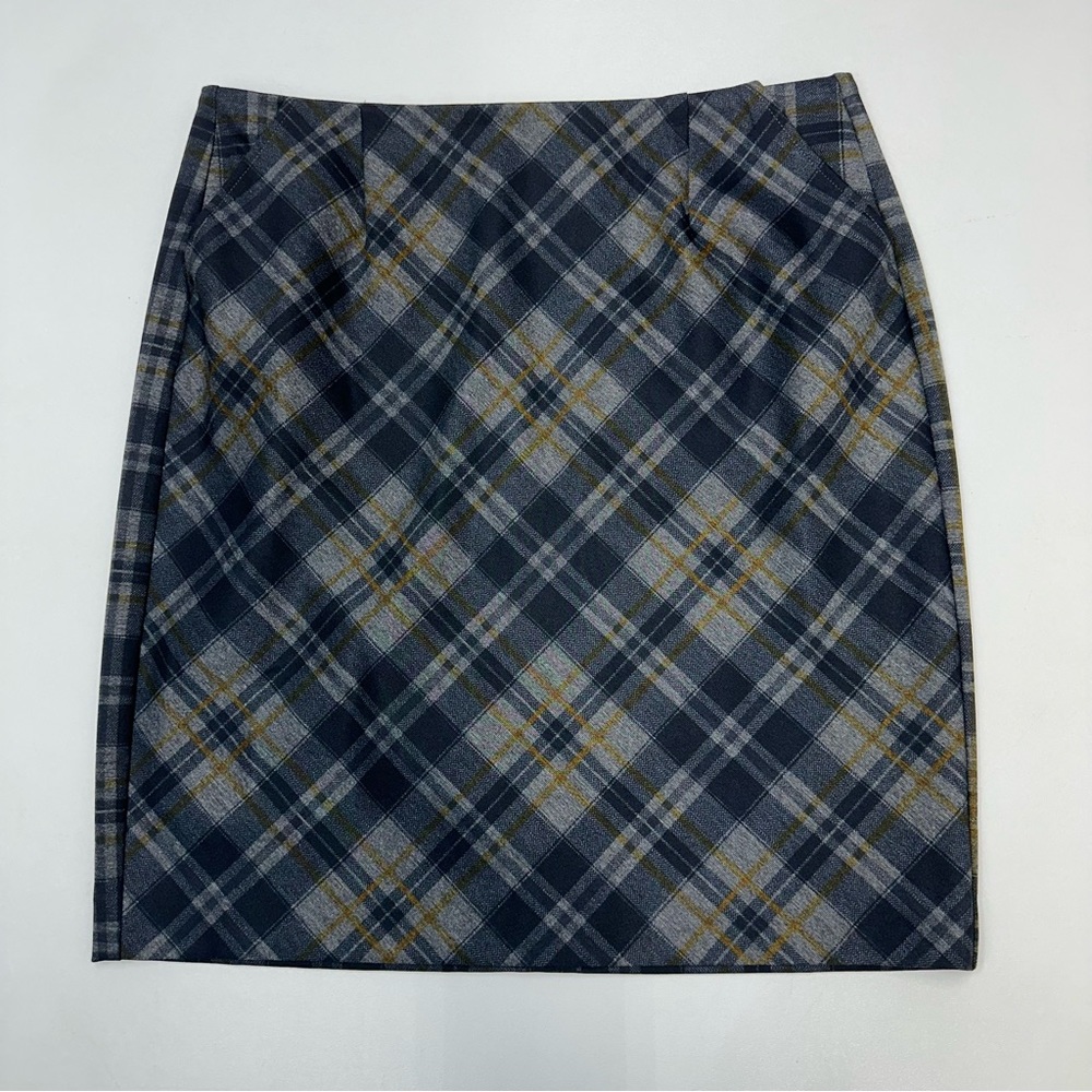 Cabi Women’s Plaid Kennedy Tartan Scuba Stretch Pencil Skirt Size 10 NWOT